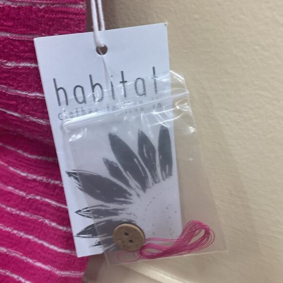 Habitat NWT Flamingo women’s size Small striped sweater - Picture 6 of 9